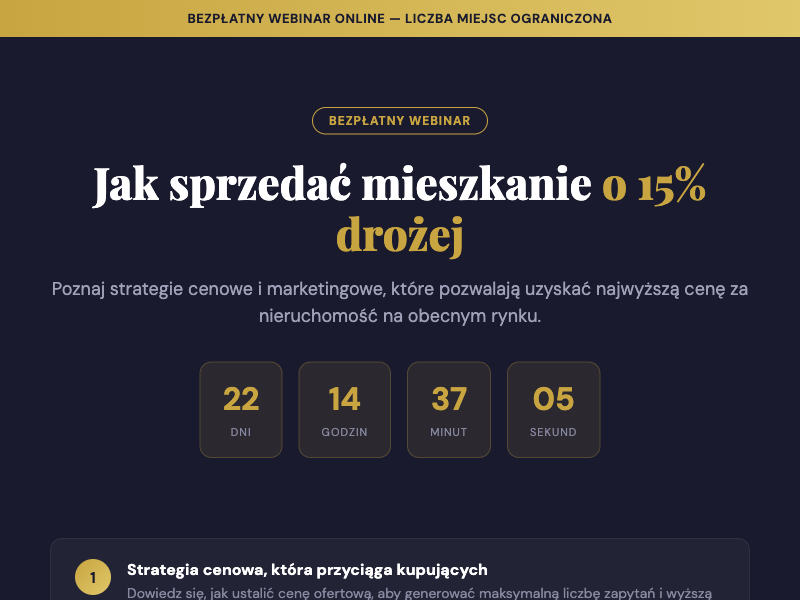 Demo landing page pod webinar